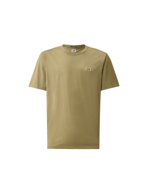 MERCERIZED JERSEY GASATO SHORT SLEEVE PATCH T-SHIRT C.P. COMPANY | TS113A006374G610